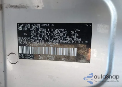 2012 Scion Xb Release Series 9.0 z USA, uszkodzony, nr VIN JTLZE4FE0CJ030279